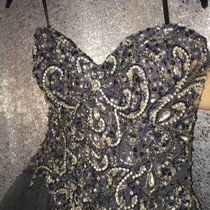 Beaded homecoming/prom dress